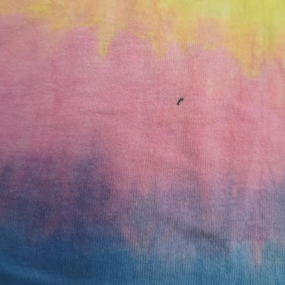 Vintage 1990s L.A. Chic California neon tie-dye music notes t-shirt